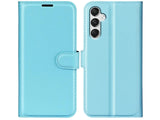 Lederhülle Karten Wallet Ledertasche Etui für Samsung Galaxy A16 5G in hellblau von Screenguard