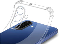 Hoch transparenter TPU Gummi Schutz Handy Hülle Clear Case klar mit verstärkten Schutzecken Bumper für das Samsung Galaxy A17 5G Display und Gehäuse in transparent von Screenguard