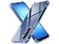 Hoch transparenter TPU Gummi Schutz Handy Hülle Clear Case klar mit verstärkten Schutzecken Bumper für das Samsung Galaxy A17 5G Display und Gehäuse in transparent von Screenguard