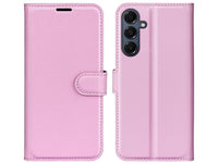 Lederhülle Karten Wallet Ledertasche Etui für Samsung Galaxy A17 5G in rosa von Screenguard