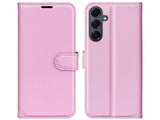 Lederhülle Karten Wallet Ledertasche Etui für Samsung Galaxy A17 5G in rosa von Screenguard