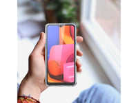 Vollständige 360 Grad Rundum Gummi TPU Hülle zum beidseitigen Schutz des Samsung Galaxy A20s Display und Gehäuse in transparent von Screenguard