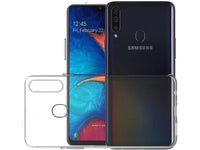 Gummi Hülle für Samsung Galaxy A20s aus flexiblem Soft TPU, kristallklar und transparent von Screenguard