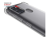 Hoch transparenter TPU Gummi Schutz Handy Hülle Clear Case klar mit verstärkten Schutzecken Bumper für das Samsung Galaxy A21s Display und Gehäuse in transparent von Screenguard