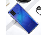 Hoch transparenter TPU Gummi Schutz Handy Hülle Clear Case klar mit verstärkten Schutzecken Bumper für das Samsung Galaxy A21s Display und Gehäuse in transparent von Screenguard