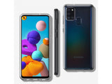 Gummi Hülle für Samsung Galaxy A21s aus flexiblem Soft TPU, kristallklar und transparent von Screenguard