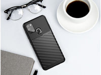 Moderne Design Hülle Cover für das Samsung Galaxy A21s mit Stripes zum Schutz von Kratzern, Dellen, Display aus TPU Gummi in schwarz von Screenguard