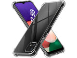 Hoch transparenter TPU Gummi Schutz Handy Hülle Clear Case klar mit verstärkten Schutzecken Bumper für das Samsung Galaxy A22 5G Display und Gehäuse in transparent von Screenguard