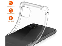 Hoch transparenter TPU Gummi Schutz Handy Hülle Clear Case klar mit verstärkten Schutzecken Bumper für das Samsung Galaxy A22 5G Display und Gehäuse in transparent von Screenguard