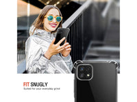 Hoch transparenter TPU Gummi Schutz Handy Hülle Clear Case klar mit verstärkten Schutzecken Bumper für das Samsung Galaxy A22 5G Display und Gehäuse in transparent von Screenguard