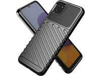 Moderne Design Hülle Cover für das Samsung Galaxy A22 5G mit Stripes zum Schutz von Kratzern, Dellen, Display aus TPU Gummi in schwarz von Screenguard