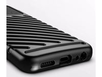 Moderne Design Hülle Cover für das Samsung Galaxy A22 5G mit Stripes zum Schutz von Kratzern, Dellen, Display aus TPU Gummi in schwarz von Screenguard