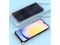 Hoch transparenter TPU Gummi Schutz Handy Hülle Clear Case klar mit verstärkten Schutzecken Bumper für das Samsung Galaxy A25 5G Display und Gehäuse in transparent von Screenguard