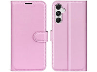 Lederhülle Karten Wallet Ledertasche Etui für Samsung Galaxy A25 5G in rosa von Screenguard