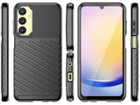 Moderne Design Hülle Cover für das Samsung Galaxy A25 5G mit Stripes zum Schutz von Kratzern, Dellen, Display aus TPU Gummi in schwarz von Screenguard