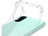 Hoch transparenter TPU Gummi Schutz Handy Hülle Clear Case klar mit verstärkten Schutzecken Bumper für das Samsung Galaxy A26 Display und Gehäuse in transparent von Screenguard