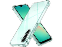 Hoch transparenter TPU Gummi Schutz Handy Hülle Clear Case klar mit verstärkten Schutzecken Bumper für das Samsung Galaxy A26 Display und Gehäuse in transparent von Screenguard