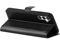 Lederhülle Karten Wallet Ledertasche Etui für Samsung Galaxy A26 in schwarz von Screenguard