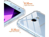 Hoch transparenter TPU Gummi Schutz Handy Hülle Clear Case klar mit verstärkten Schutzecken Bumper für das Samsung Galaxy A3 2017 Display und Gehäuse in transparent von Screenguard