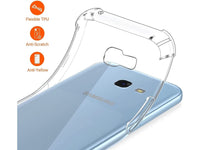 Hoch transparenter TPU Gummi Schutz Handy Hülle Clear Case klar mit verstärkten Schutzecken Bumper für das Samsung Galaxy A3 2017 Display und Gehäuse in transparent von Screenguard