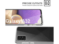 Vollständige 360 Grad Rundum Gummi TPU Hülle zum beidseitigen Schutz des Samsung Galaxy A32 4G Display und Gehäuse in transparent von Screenguard