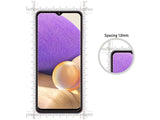 Case Friendly Screen Protector Handy Display Schutz Panzerglas Folie aus echtem 9H 2.5D Glas für Abdeckung des Samsung Galaxy A32 4G Displays in transparent von Screenguard