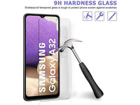 Case Friendly Screen Protector Handy Display Schutz Panzerglas Folie aus echtem 9H 2.5D Glas für Abdeckung des Samsung Galaxy A32 4G Displays in transparent von Screenguard