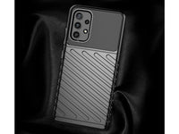 Moderne Design Hülle Cover für das Samsung Galaxy A32 4G mit Stripes zum Schutz von Kratzern, Dellen, Display aus TPU Gummi in schwarz von Screenguard