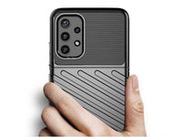 Moderne Design Hülle Cover für das Samsung Galaxy A32 4G mit Stripes zum Schutz von Kratzern, Dellen, Display aus TPU Gummi in schwarz von Screenguard