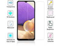 Case Friendly Screen Protector Handy Display Schutz Panzerglas Folie aus echtem 9H 2.5D Glas für Abdeckung des Samsung Galaxy A32 5G Displays in transparent von Screenguard