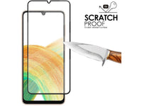 100% Fullscreen Curved Screen Protector Handy Display Schutz Glas für komplette Abdeckung des Samsung Galaxy A33 5G Display in schwarz von Screenguard