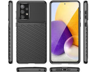 Moderne Design Hülle Cover für das Samsung Galaxy A33 5G mit Stripes zum Schutz von Kratzern, Dellen, Display aus TPU Gummi in schwarz von Screenguard