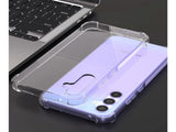 Hoch transparenter TPU Gummi Schutz Handy Hülle Clear Case klar mit verstärkten Schutzecken Bumper für das Samsung Galaxy A34 5G Display und Gehäuse in transparent von Screenguard