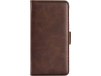 Veganes Flip Case Leder Etui Hülle mit Karten Fächer und Sichtfenster für Samsung Galaxy A34 5G in mokka von Screenguard