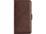 Veganes Flip Case Leder Etui Hülle mit Karten Fächer und Sichtfenster für Samsung Galaxy A34 5G in mokka von Screenguard