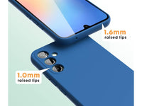 Liquid Silikon Case für Samsung Galaxy A34 5G in blau von Screenguard