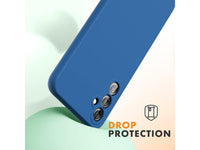 Liquid Silikon Case für Samsung Galaxy A34 5G in blau von Screenguard