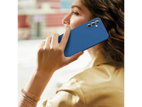 Liquid Silikon Case für Samsung Galaxy A34 5G in blau von Screenguard