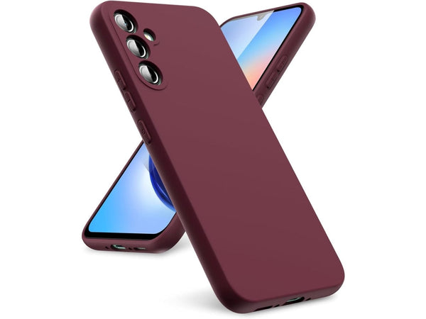 Liquid Silikon Case für Samsung Galaxy A34 5G in bordeaux von Screenguard