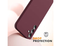 Liquid Silikon Case für Samsung Galaxy A34 5G in bordeaux von Screenguard