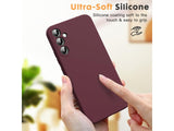 Liquid Silikon Case für Samsung Galaxy A34 5G in bordeaux von Screenguard