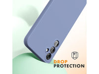 Liquid Silikon Case für Samsung Galaxy A34 5G in blaugrau von Screenguard