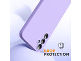 Liquid Silikon Case für Samsung Galaxy A34 5G in purple von Screenguard