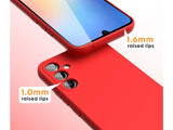 Liquid Silikon Case für Samsung Galaxy A34 5G in rot von Screenguard