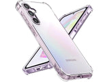 Hoch transparenter TPU Gummi Schutz Handy Hülle Clear Case klar mit verstärkten Schutzecken Bumper für das Samsung Galaxy A35 5G Display und Gehäuse in transparent von Screenguard