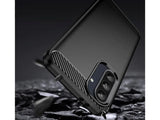 Flexible Handy Schutzhülle mit gebürster Carbon Textur auf der Rückseite für zum Schutz des Samsung Galaxy A36  Display und Gehäuse Case in schwarz von Screenguard