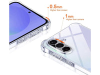 Hoch transparenter TPU Gummi Schutz Handy Hülle Clear Case klar mit verstärkten Schutzecken Bumper für das Samsung Galaxy A36 Display und Gehäuse in transparent von Screenguard