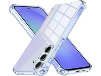 Hoch transparenter TPU Gummi Schutz Handy Hülle Clear Case klar mit verstärkten Schutzecken Bumper für das Samsung Galaxy A36 Display und Gehäuse in transparent von Screenguard