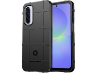 Widerstandsfähige, stabile Outdoor Sport Hülle für das Samsung Galaxy A36 für Handwerker, Baustelle, Business, äusserst stabil mit erhöhten Rändern und Kanten in schwarz von Screenguard