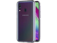 Vollständige 360 Grad Rundum Gummi TPU Hülle zum beidseitigen Schutz des Samsung Galaxy A40 Display und Gehäuse in transparent von Screenguard